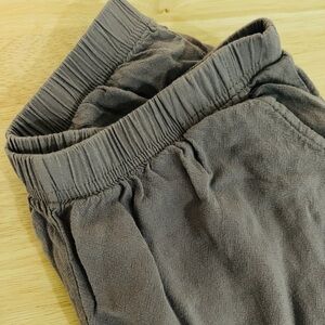 Lightweight Gray-Lavender Culottes Pants